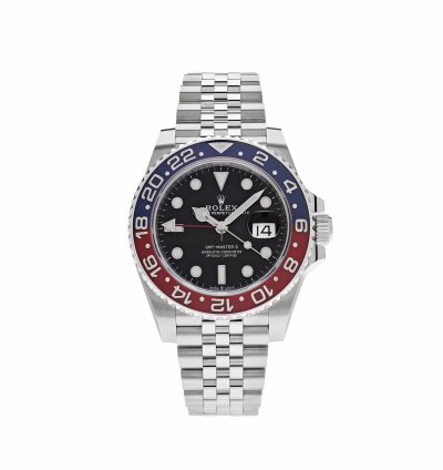 Rolex Gmt-master Ii 126710blro Pepsi Stainless Steel Black Dial Jubilee