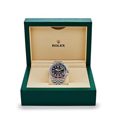 Rolex Gmt-master Ii 126710blro Pepsi Stainless Steel Black Dial Jubilee