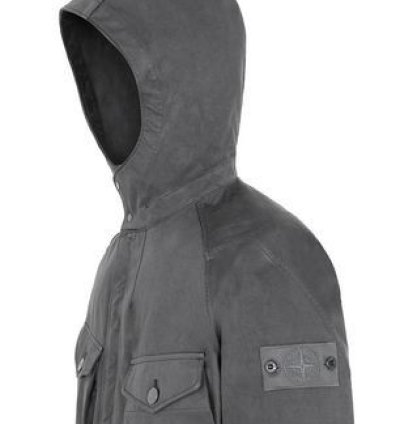 Stone Island Raso Gommato Double Ghost Piece Hooded Jacket