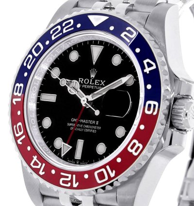 Rolex Gmt-master Ii 126710blro Steel Pepsi Black Dial 40 Mm
