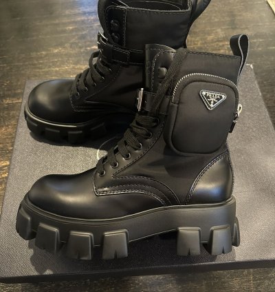 Prada Monolith Combat Boot