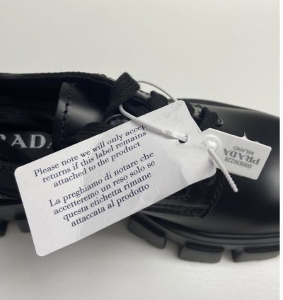 Prada Monolith Derby Lace Up 9 5