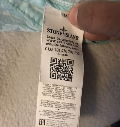 Stone Island Reflective Grid On Lamy-tc Jacket Aqua