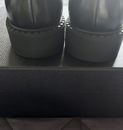Prada Monolith Lace Up Derby Shoes Black