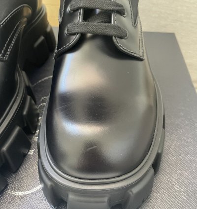 Prada Monolith Leather And Nylon Fabric Boots Size 11us 45eu