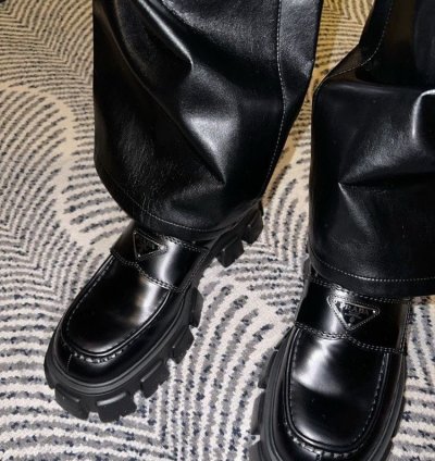 Prada Monolith Leather Loafer
