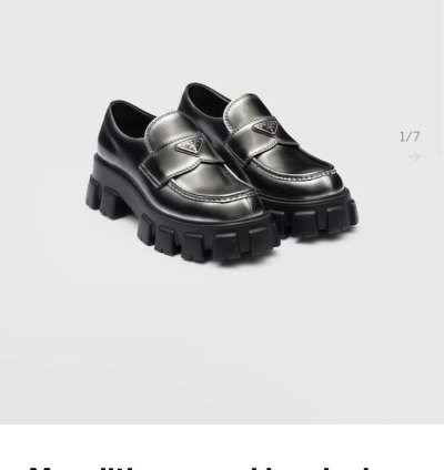 Prada Monolith Leather Loafer