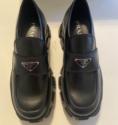 Prada Monolith Leather Loafer
