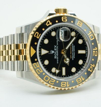Rolex Gmt-master Ii 126713grnr 126713 Grnr Steel Gold Black Dial 40mm