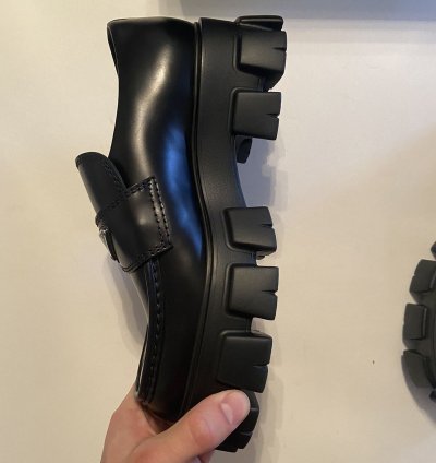 Prada Monolith Leather Loafer