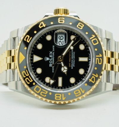 Rolex Gmt-master Ii 126713grnr 126713 Grnr Steel Gold Black Dial 40mm