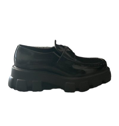 Prada Monolith Leather Loafers