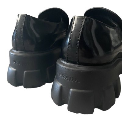 Prada Monolith Leather Loafers