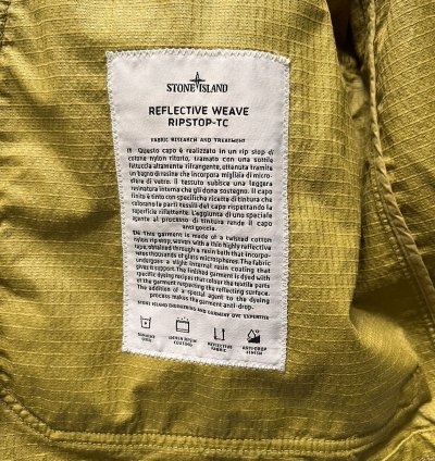 Stone Island Reflective Weave Ripstop Tc Jacket