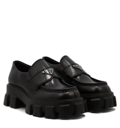 Prada Monolith Loafers Size Uk 8