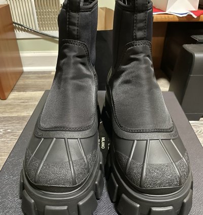 Prada Monolith Nylon Boots