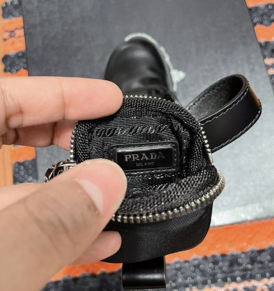 Prada Monolith Pouch Boots 21 22