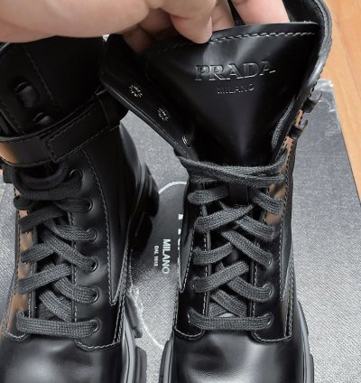 Prada Monolith Pouch Boots 21 22