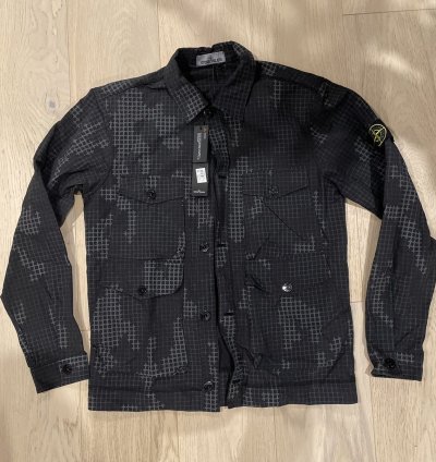 Stone Island Ripstop Grid Camo Shirt Jacket