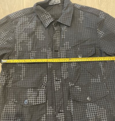 Stone Island Ripstop Grid Camo Shirt Jacket
