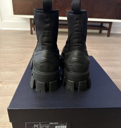 Prada Monolith Re-nylon Gabardine Boots