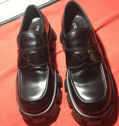 Prada Monolith Slip On Shoes