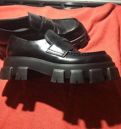 Prada Monolith Slip On Shoes
