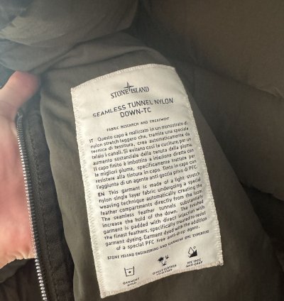 Stone Island Seamless Tunnel Down Jacket