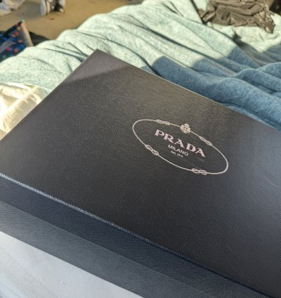 Prada Monolith Triangle Logo Loafers