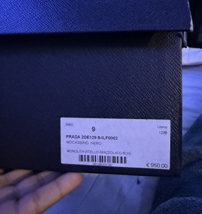 Prada Monolith Triangle Logo Loafers
