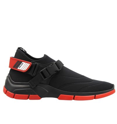 Prada Neoprene Buckle Sneakers