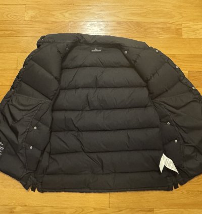 Stone Island Shadow Project Black Puffer Gilet Down Jacket