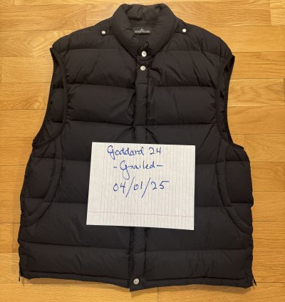 Stone Island Shadow Project Black Puffer Gilet Down Jacket