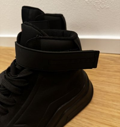 Prada Nubuck Polarius Mens High Top Sneakers 10 5 Black