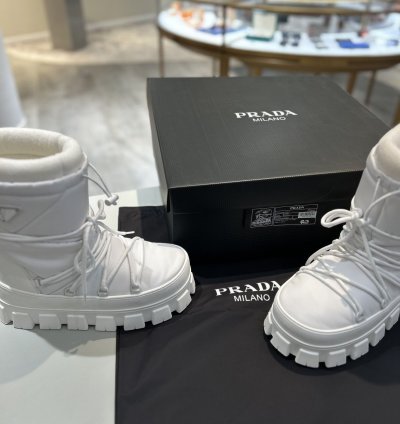 Prada Nylon Padded Snow Boots