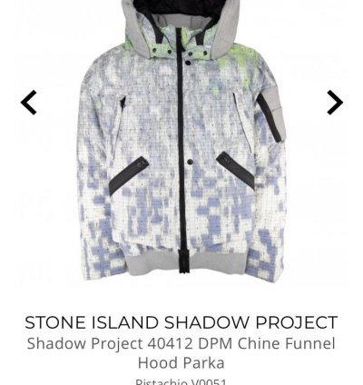 Stone Island Shadow Project Down Jacket New