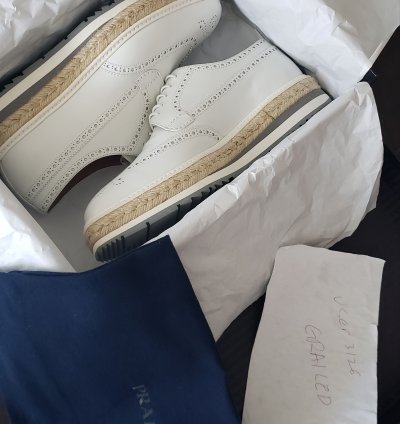 Prada Oversole Wingtip Creepers