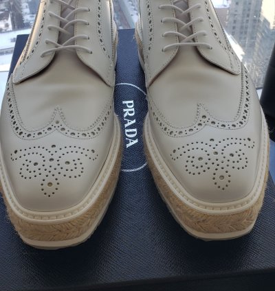 Prada Oversole Wingtip Creepers
