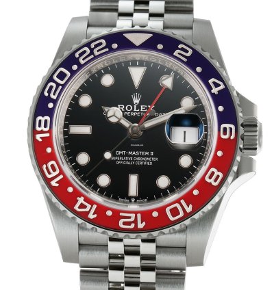 Rolex Gmt-master Ii 40mm Pepsi Red Blue Bezel Stainless Steel Jubilee Bracelet