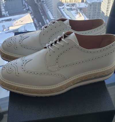 Prada Oversole Wingtip Creepers