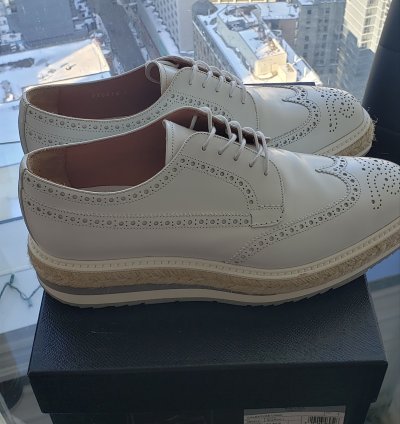 Prada Oversole Wingtip Creepers