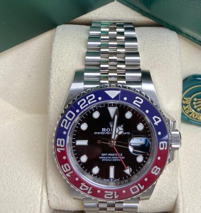 Rolex Gmt-master Ii 40mm Pepsi Steel Jubilee 126710blro New 2024