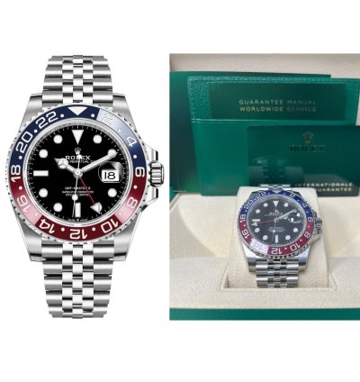 Rolex Gmt-master Ii 40mm Red And Blue Pepsi Jubilee Bracelet 126710blro