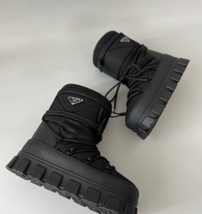 Prada Padded Monolith Apre Ski Boots