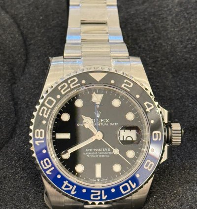 Rolex Gmt-master Ii Batman Full Set Full Stickered German Aus 07 2020