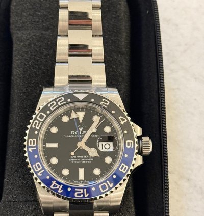 Rolex Gmt-master Ii Batman Full Set Full Stickered German Aus 07 2020