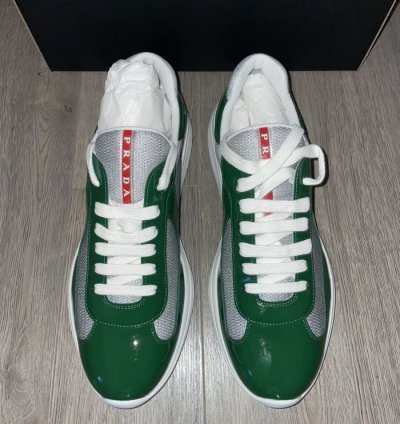 Prada Patent Green America Cups - Bnwt