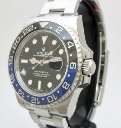 Rolex Gmt-master Ii Batman Nos Full Stickers 116710blnr