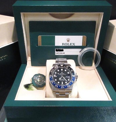 Rolex Gmt-master Ii Batman Nos Full Stickers 116710blnr