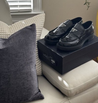 Prada Patent Leather Loafers fits Like 11 5us